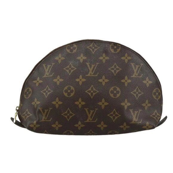 LOUIS VUITTON Monogram Trousse Demi Ronde Cosmetic Pouch - Picture 1 of 16